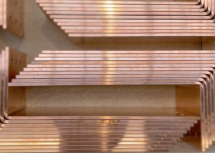 buzzbar copper busbars bend